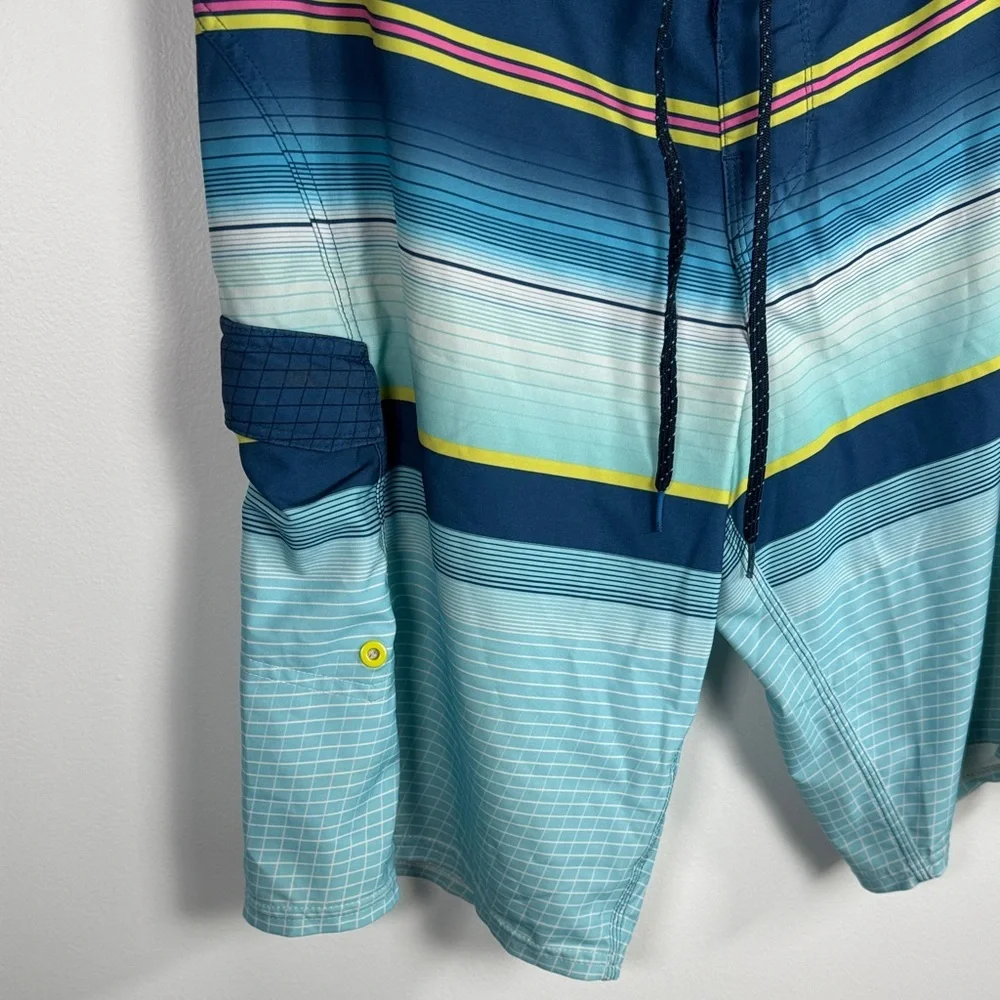 Billabong Platinum Boardshorts Men’s 32 Blue/Teal Swim Trunks